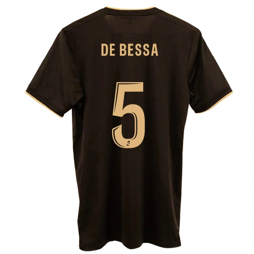Danxen Hombre Camiseta Jérémy De Bessa #5 Azul Rojo 2ª Equipación 2025/26 La Camisa México