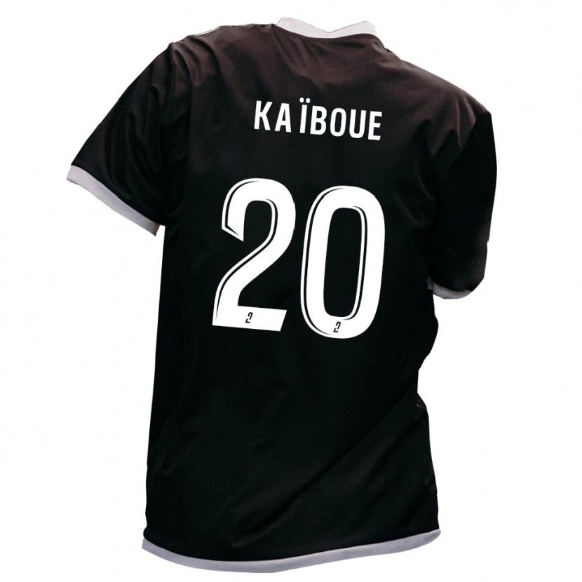 Danxen Hombre Camiseta Kylian Kaïboue #20 Negro Oro 2ª Equipación 2025/26 La Camisa México