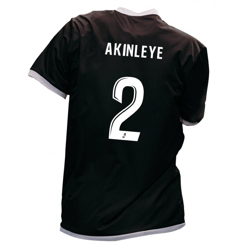 Danxen Hombre Camiseta Daniel Akinleye #2 Negro Oro 2ª Equipación 2025/26 La Camisa México