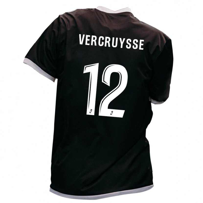 Danxen Hombre Camiseta Lendon Vercruysse #12 Negro Oro 2ª Equipación 2025/26 La Camisa México