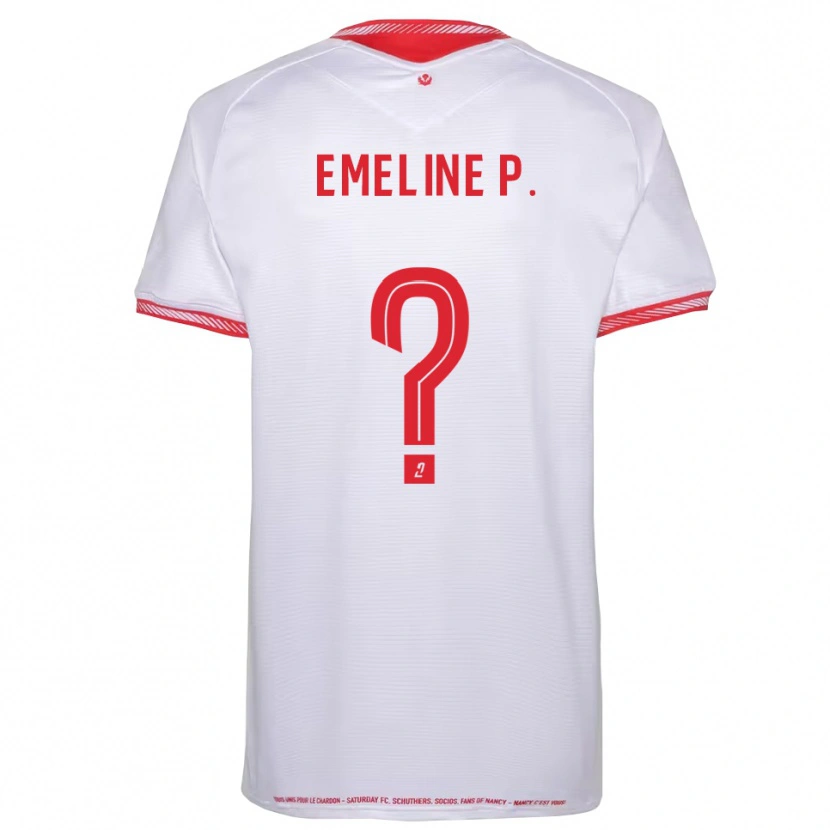 Danxen Hombre Camiseta Emeline Poirel #0 Negro Rojo 2ª Equipación 2025/26 La Camisa México