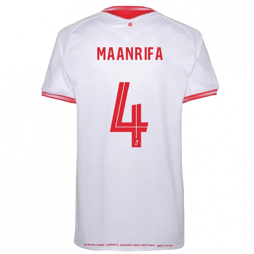 Danxen Hombre Camiseta Elfayed Maanrifa #4 Negro Rojo 2ª Equipación 2025/26 La Camisa México