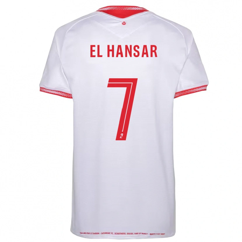 Danxen Hombre Camiseta Chafik El Hansar #7 Negro Rojo 2ª Equipación 2025/26 La Camisa México