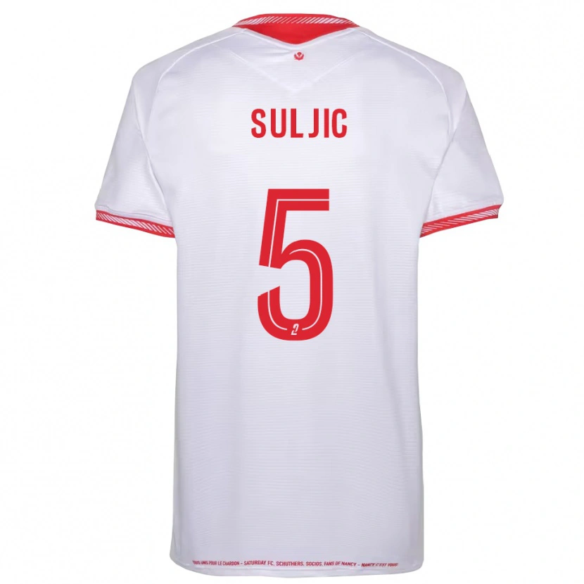 Danxen Hombre Camiseta Cazim Suljic #5 Negro Rojo 2ª Equipación 2025/26 La Camisa México
