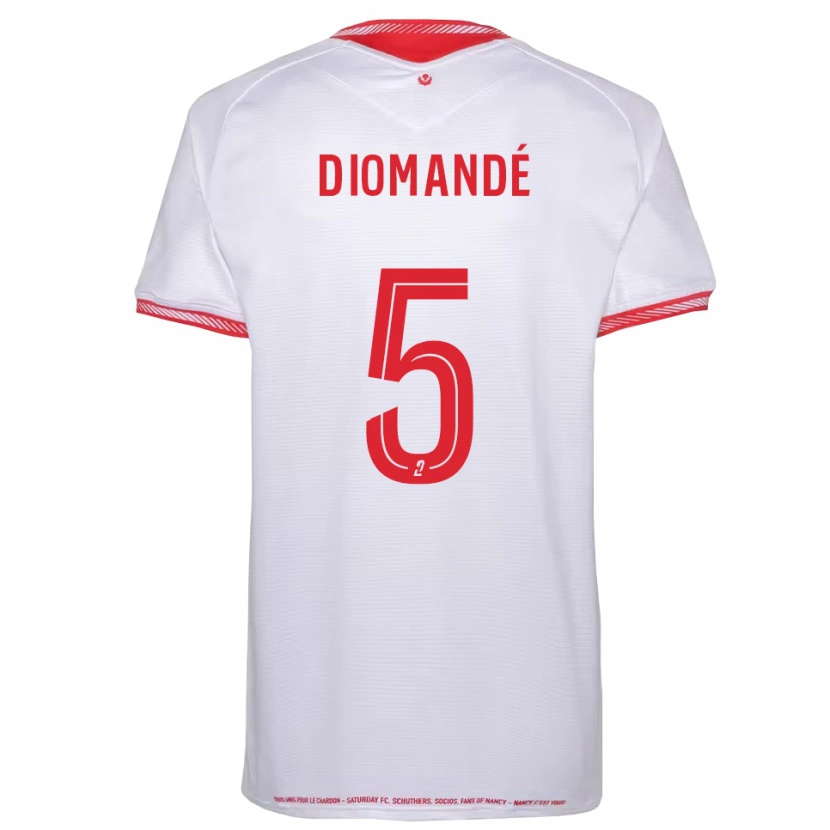 Danxen Hombre Camiseta Paul Diomandé #5 Negro Rojo 2ª Equipación 2025/26 La Camisa México