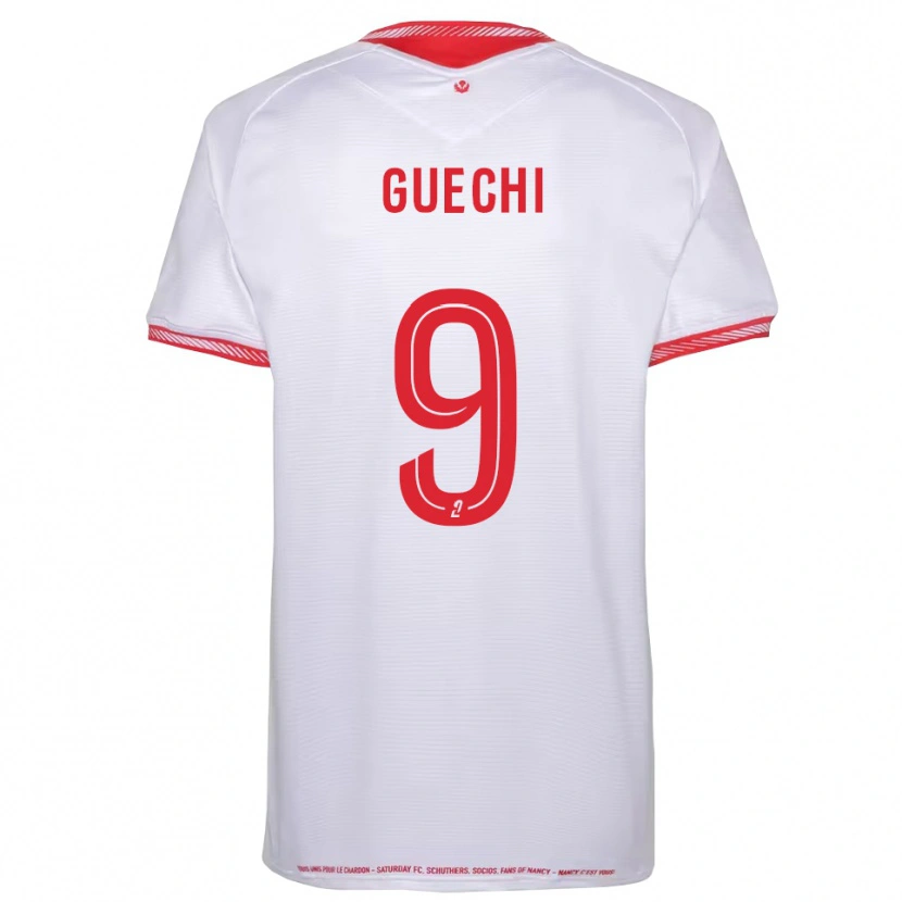 Danxen Hombre Camiseta Abderraouf Guechi #9 Negro Rojo 2ª Equipación 2025/26 La Camisa México