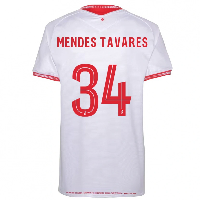 Danxen Hombre Camiseta Carlos Mendes Tavares #34 Negro Rojo 2ª Equipación 2025/26 La Camisa México
