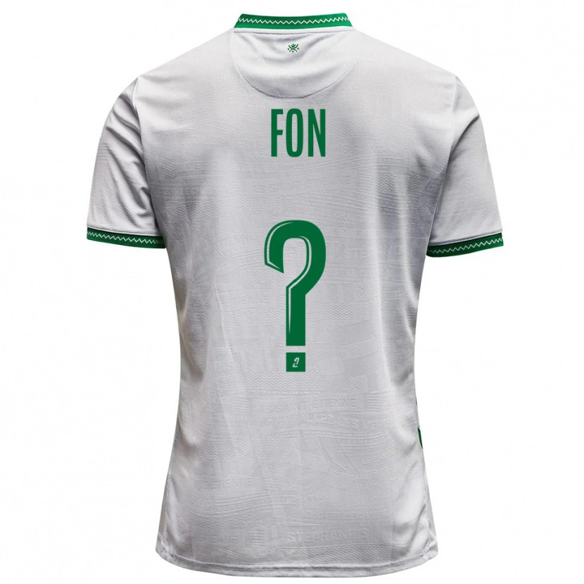 Danxen Hombre Camiseta Welma Fon #0 Blanco Verde 2ª Equipación 2025/26 La Camisa México