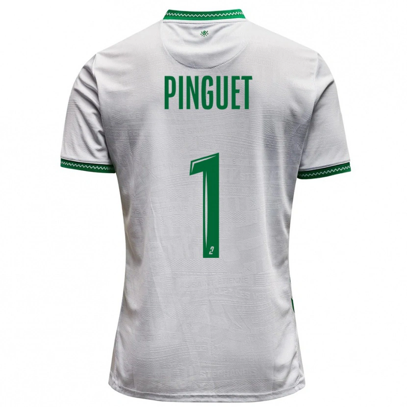 Danxen Hombre Camiseta Alice Pinguet #1 Blanco Verde 2ª Equipación 2025/26 La Camisa México