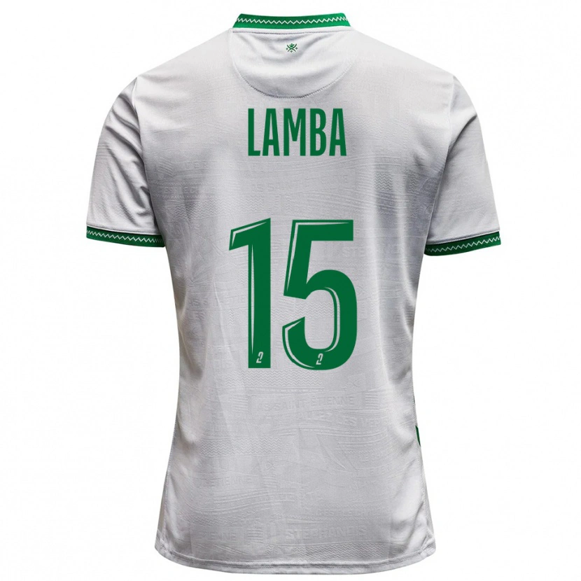 Danxen Hombre Camiseta Chico Lamba #15 Blanco Verde 2ª Equipación 2025/26 La Camisa México