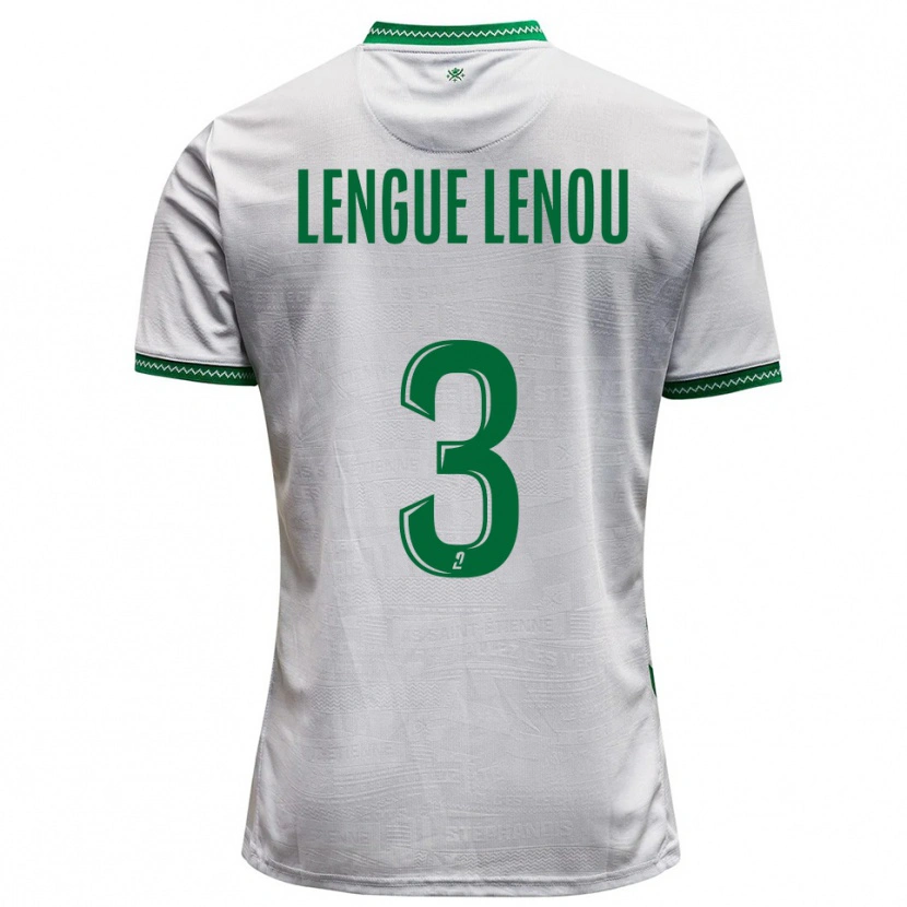 Danxen Hombre Camiseta Maxime Lengue Lenou #3 Blanco Verde 2ª Equipación 2025/26 La Camisa México