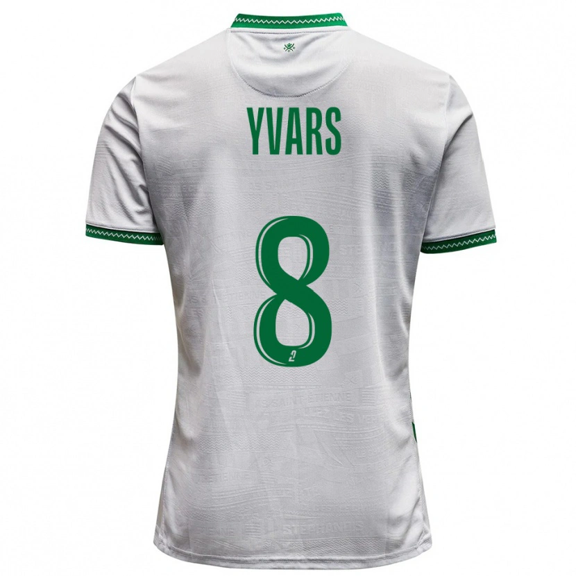 Danxen Hombre Camiseta Sonny Yvars #8 Blanco Verde 2ª Equipación 2025/26 La Camisa México