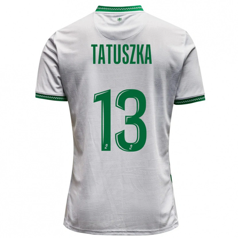Danxen Hombre Camiseta Maxence Tatuszka #13 Blanco Verde 2ª Equipación 2025/26 La Camisa México