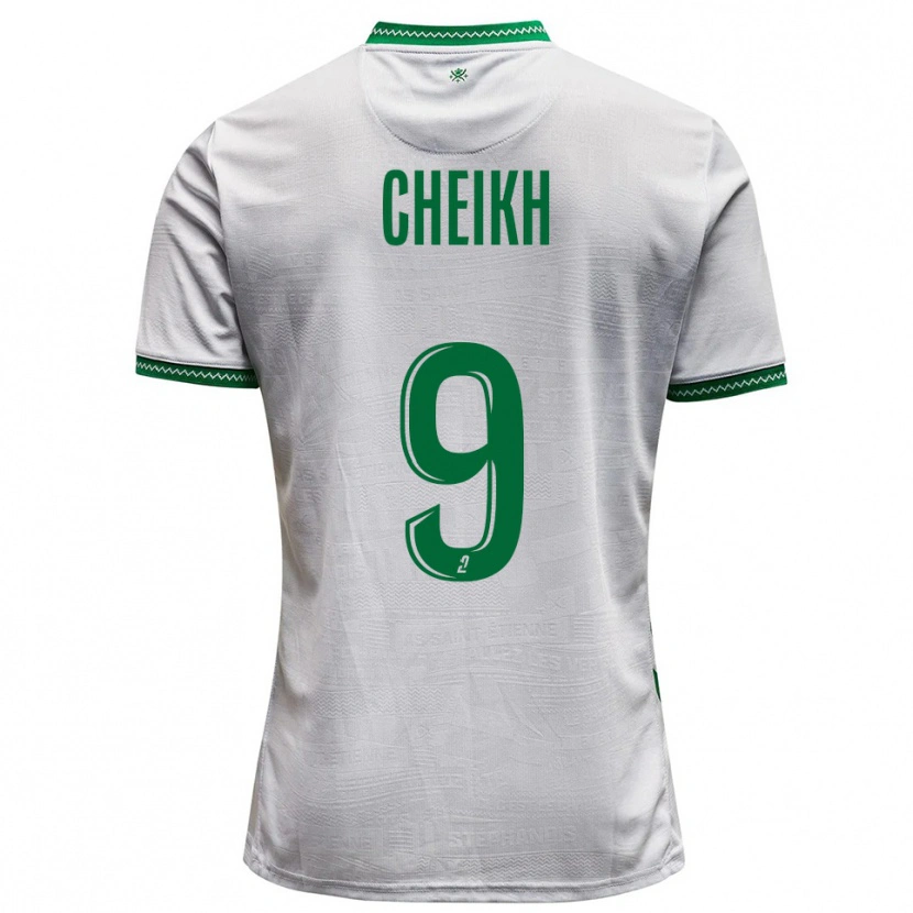 Danxen Hombre Camiseta Issam Cheikh #9 Blanco Verde 2ª Equipación 2025/26 La Camisa México