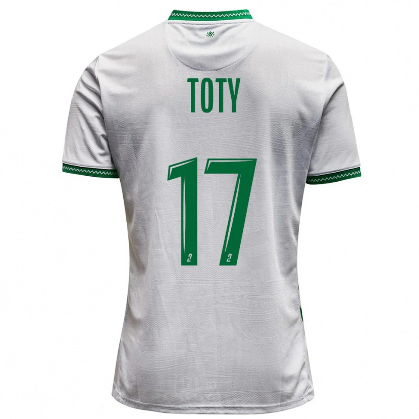 Danxen Hombre Camiseta Mylan Toty #17 Blanco Verde 2ª Equipación 2025/26 La Camisa México