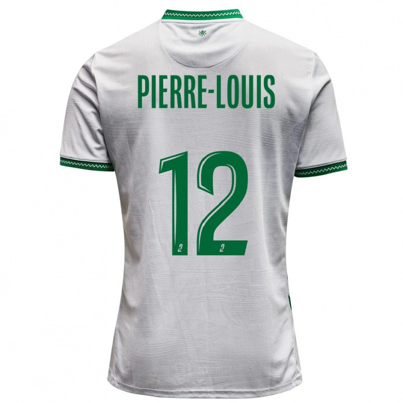 Danxen Hombre Camiseta Amandine Pierre-Louis #12 Blanco Verde 2ª Equipación 2025/26 La Camisa México