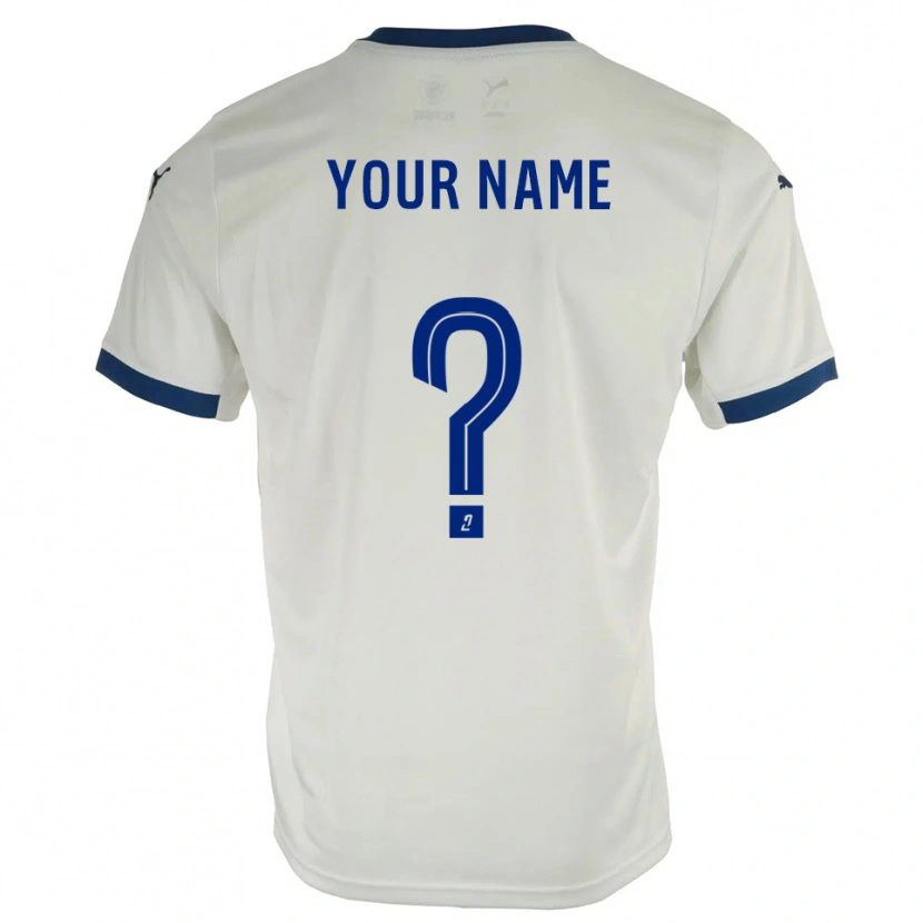 Danxen Hombre Camiseta Su Nombre #0 Blanco Azul 2ª Equipación 2025/26 La Camisa México
