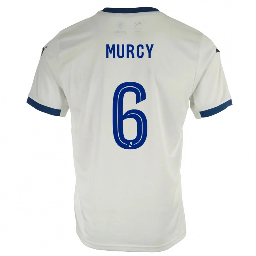 Danxen Hombre Camiseta Roman Murcy #6 Blanco Azul 2ª Equipación 2025/26 La Camisa México