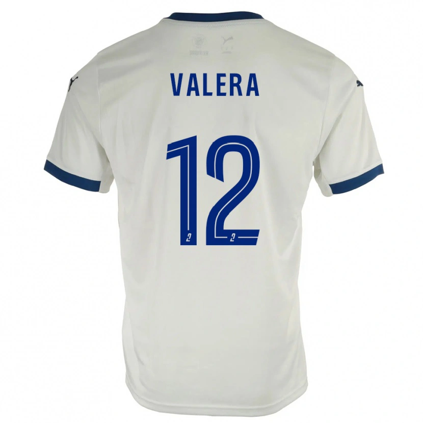 Danxen Hombre Camiseta Louis Valera #12 Blanco Azul 2ª Equipación 2025/26 La Camisa México