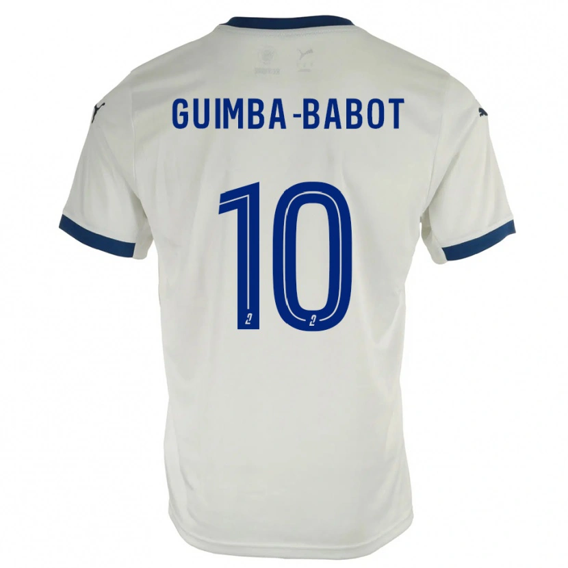 Danxen Hombre Camiseta Khays Guimba-Babot #10 Blanco Azul 2ª Equipación 2025/26 La Camisa México