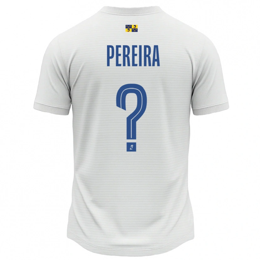 Danxen Hombre Camiseta Taina Pereira #0 Blanco Azul 2ª Equipación 2025/26 La Camisa México