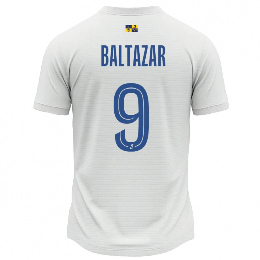 Danxen Hombre Camiseta Jarod Baltazar #9 Blanco Azul 2ª Equipación 2025/26 La Camisa México