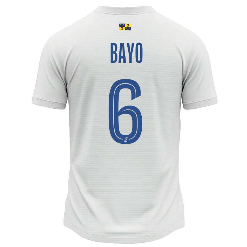 Danxen Hombre Camiseta Yadali Bayo #6 Blanco Azul 2ª Equipación 2025/26 La Camisa México