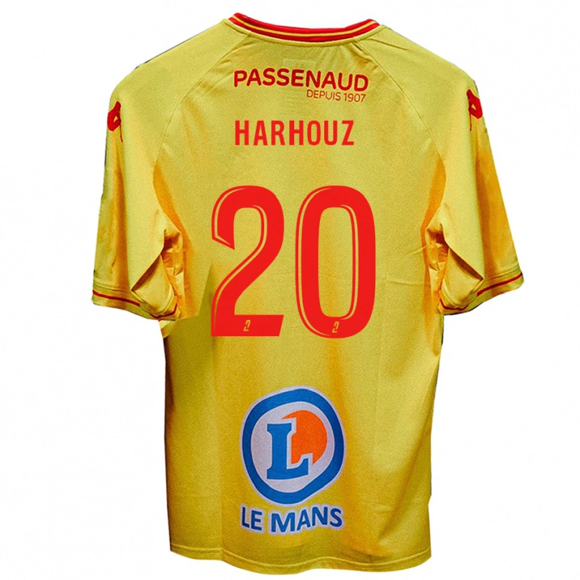 Danxen Hombre Camiseta William Harhouz #20 Amarillo 2ª Equipación 2025/26 La Camisa México