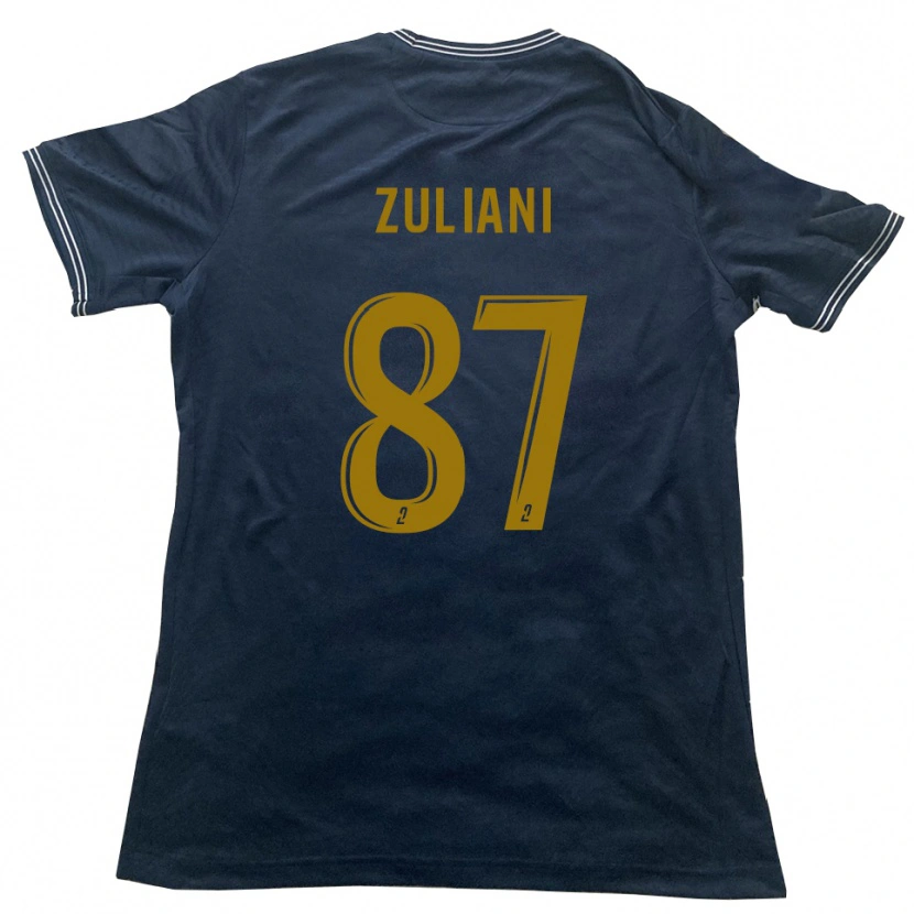 Danxen Hombre Camiseta Edhy Zuliani #87 Azul Marino Oro 2ª Equipación 2025/26 La Camisa México
