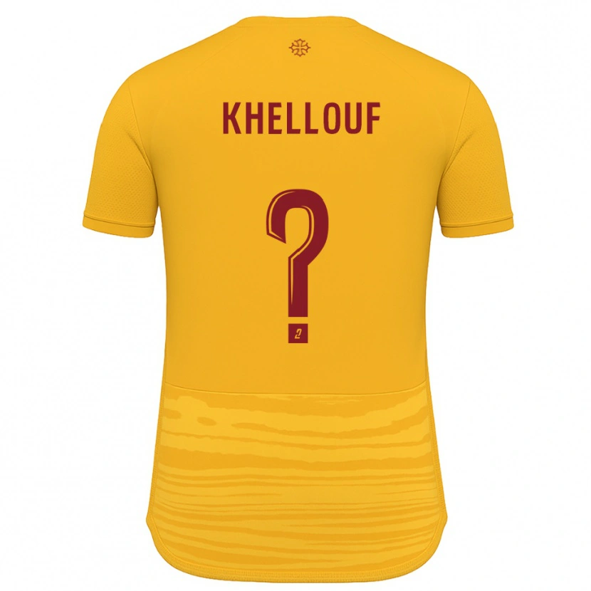 Danxen Hombre Camiseta Ilyann Khellouf #0 Naranja Borgoña 2ª Equipación 2025/26 La Camisa México
