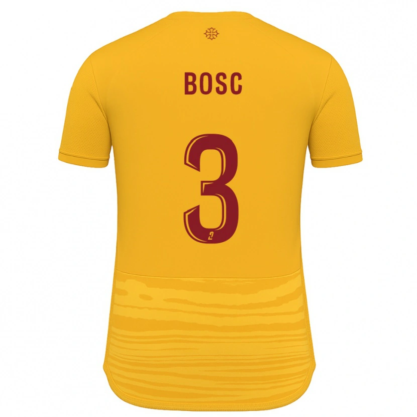 Danxen Hombre Camiseta Tom Bosc #3 Naranja Borgoña 2ª Equipación 2025/26 La Camisa México