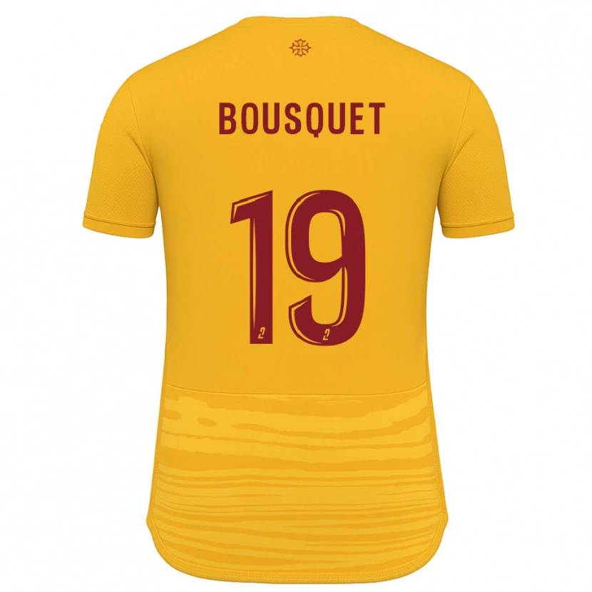 Danxen Hombre Camiseta Marie Bousquet #19 Naranja Borgoña 2ª Equipación 2025/26 La Camisa México