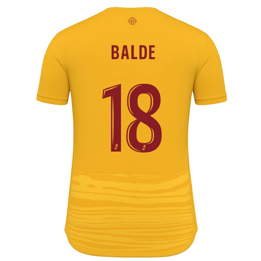 Danxen Hombre Camiseta Ibrahima Baldé #18 Naranja Borgoña 2ª Equipación 2025/26 La Camisa México
