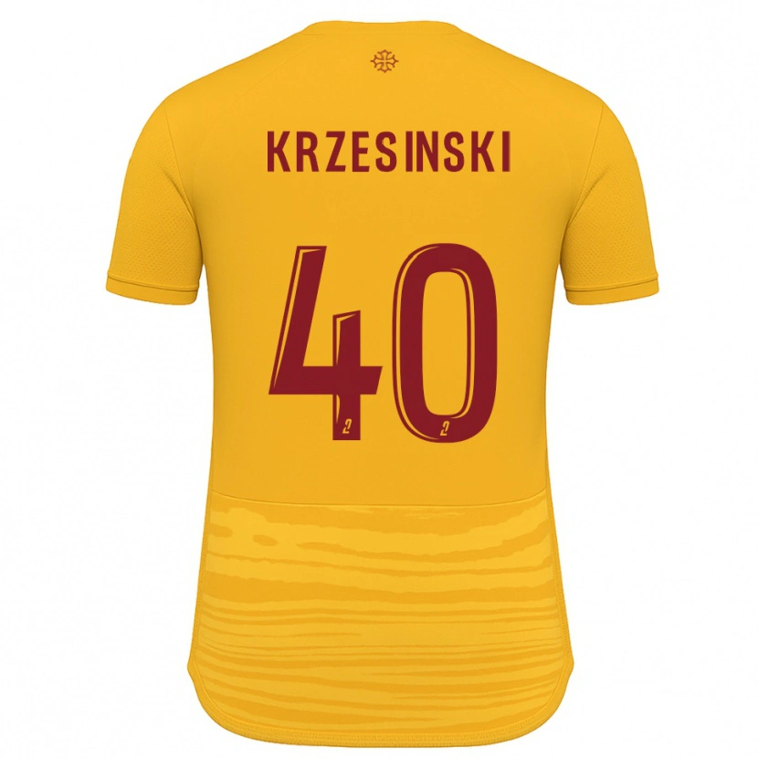 Danxen Hombre Camiseta Clément Krzesinski #40 Naranja Borgoña 2ª Equipación 2025/26 La Camisa México