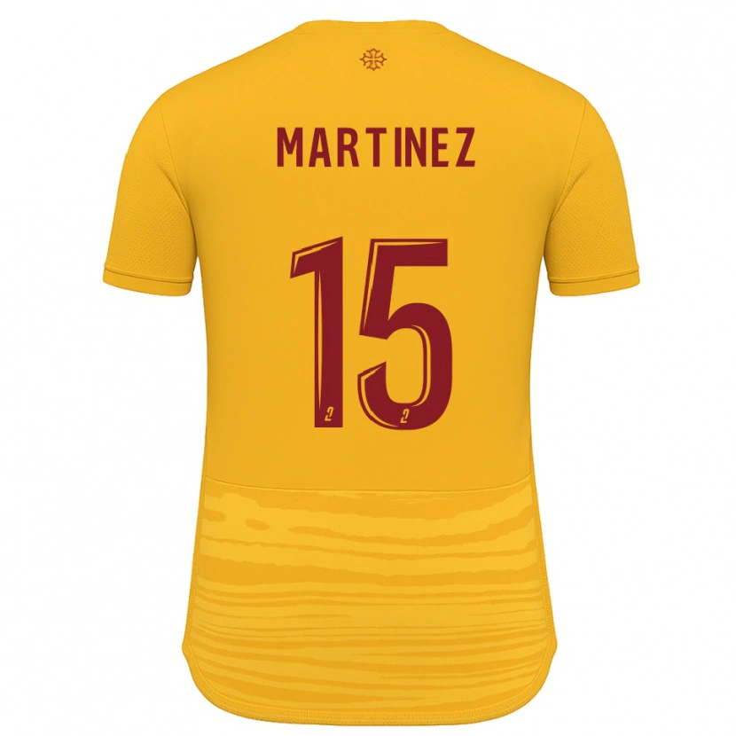 Danxen Hombre Camiseta Jorys Martinez #15 Naranja Borgoña 2ª Equipación 2025/26 La Camisa México