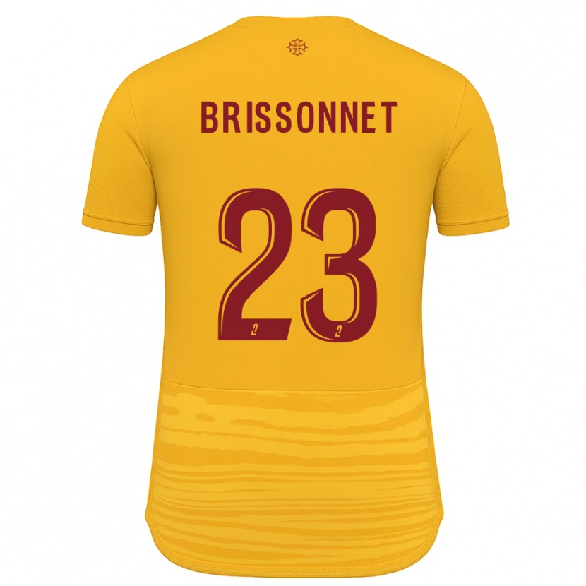 Danxen Hombre Camiseta Tiphaine Brissonnet #23 Naranja Borgoña 2ª Equipación 2025/26 La Camisa México