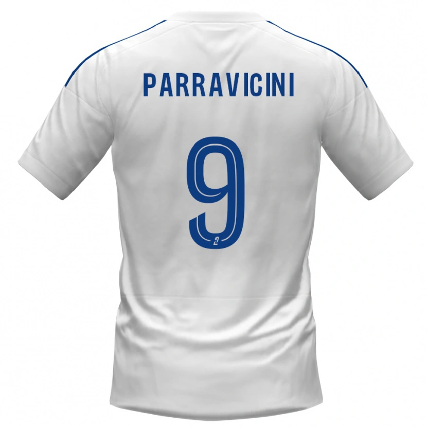 Danxen Hombre Camiseta Nicolas Parravicini #9 Blanco Azul 2ª Equipación 2025/26 La Camisa México