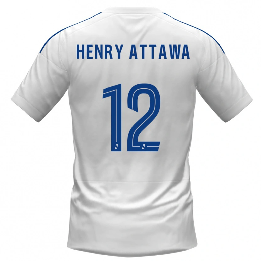 Danxen Hombre Camiseta Yoel Henry Attawa #12 Blanco Azul 2ª Equipación 2025/26 La Camisa México