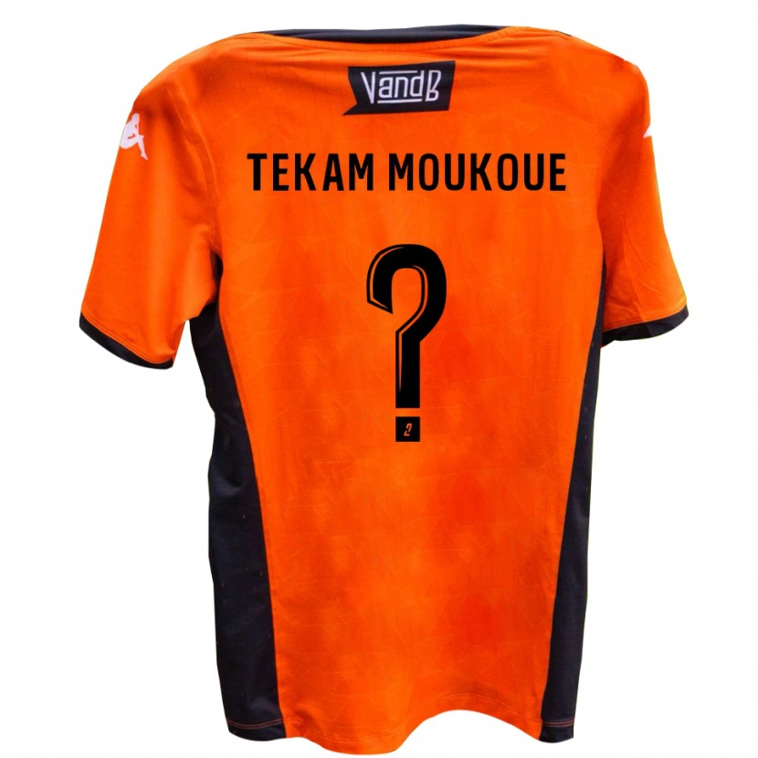 Danxen Hombre Camiseta Joachim Tekam Moukoue #0 Blanco Negro 2ª Equipación 2025/26 La Camisa México