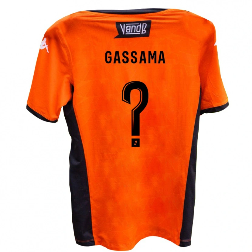 Danxen Hombre Camiseta Jeriba Gassama #0 Blanco Negro 2ª Equipación 2025/26 La Camisa México