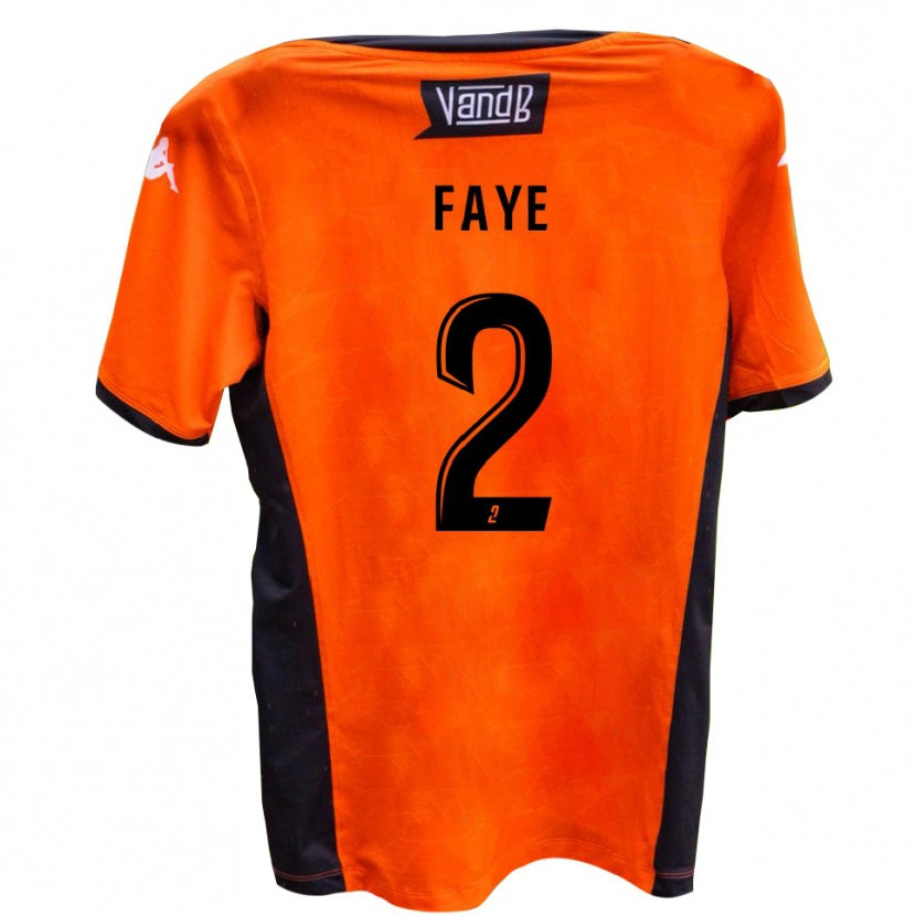 Danxen Hombre Camiseta Bilal Faye #2 Blanco Negro 2ª Equipación 2025/26 La Camisa México