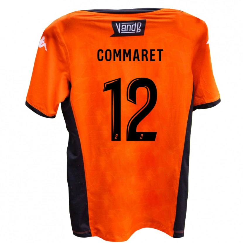 Danxen Hombre Camiseta Mattéo Commaret #12 Blanco Negro 2ª Equipación 2025/26 La Camisa México