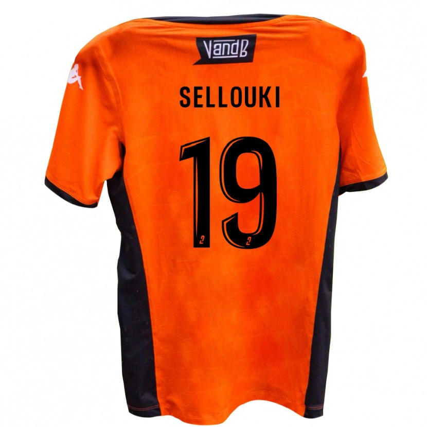 Danxen Hombre Camiseta Malik Sellouki #19 Blanco Negro 2ª Equipación 2025/26 La Camisa México