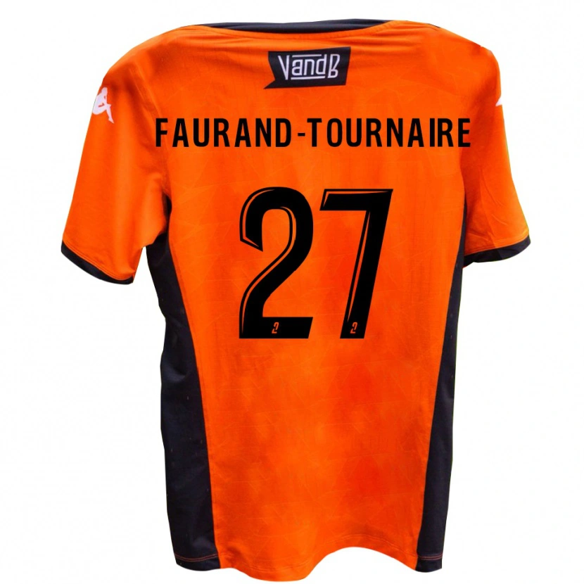 Danxen Hombre Camiseta Aymeric Faurand-Tournaire #27 Blanco Negro 2ª Equipación 2025/26 La Camisa México