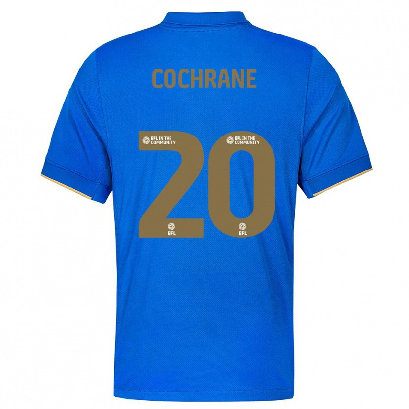 Danxen Mujer Camiseta Alex Cochrane #20 Azul Oro 1ª Equipación 2025/26 La Camisa México
