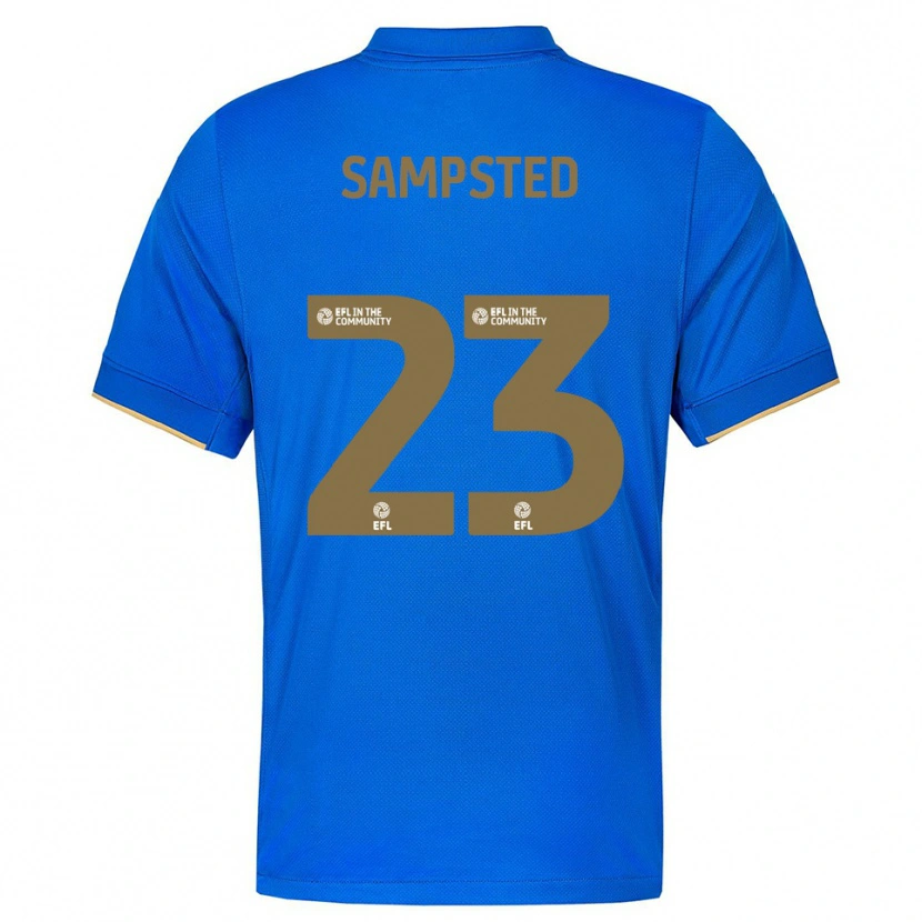 Danxen Mujer Camiseta Alfons Sampsted #23 Azul Oro 1ª Equipación 2025/26 La Camisa México