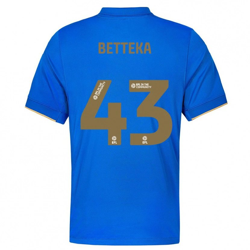 Danxen Mujer Camiseta Zaid Betteka #43 Azul Oro 1ª Equipación 2025/26 La Camisa México