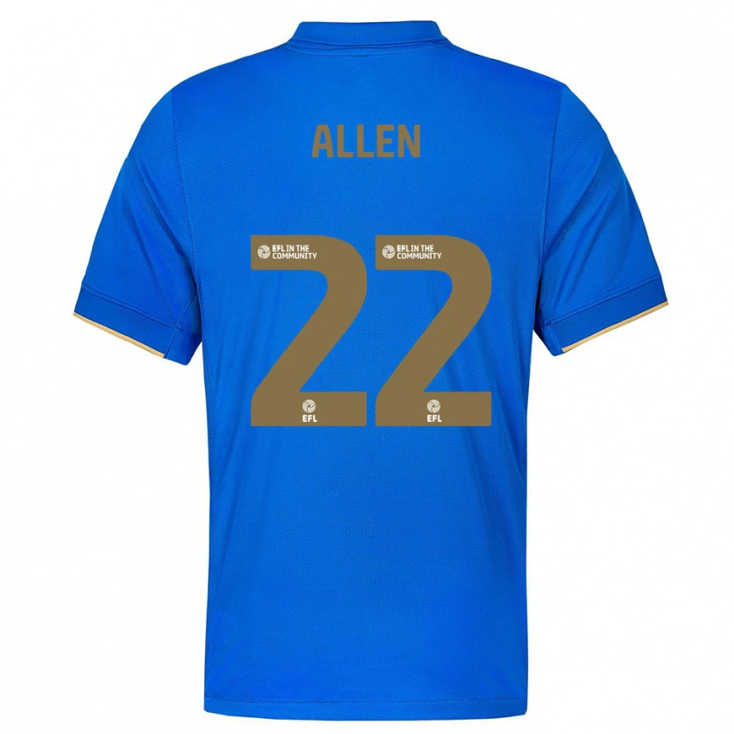 Danxen Mujer Camiseta Remi Allen #22 Azul Oro 1ª Equipación 2025/26 La Camisa México