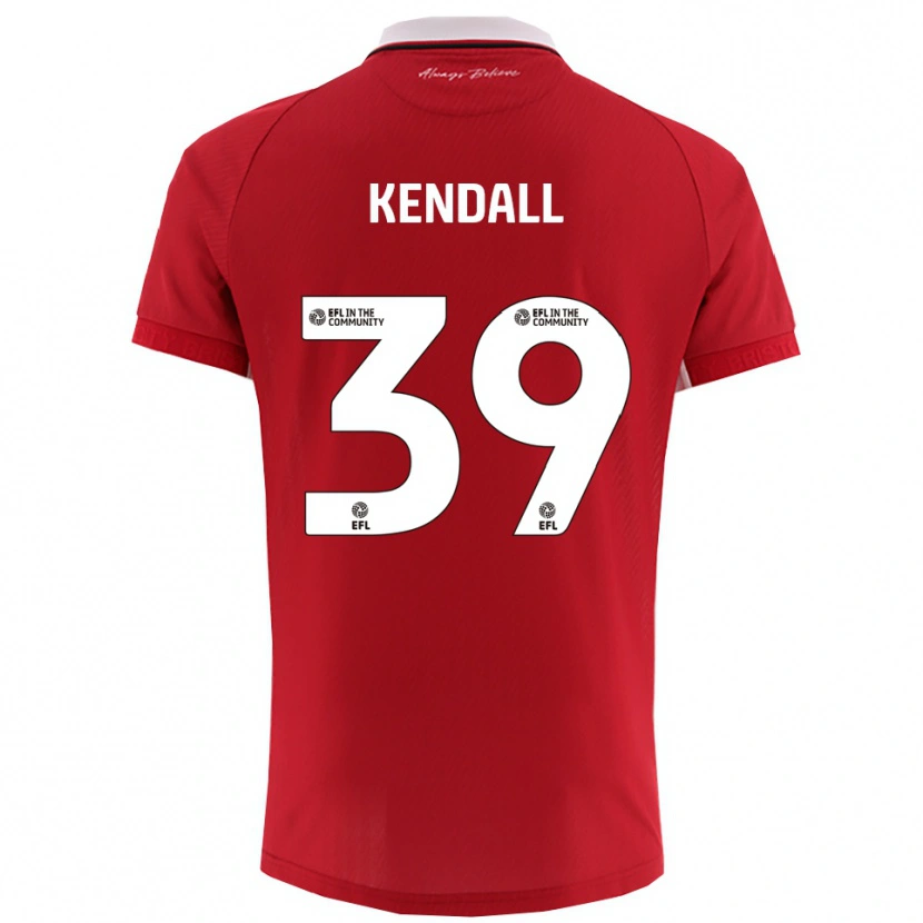 Danxen Mujer Camiseta Maya Kendall #39 Rojo Blanco 1ª Equipación 2025/26 La Camisa México