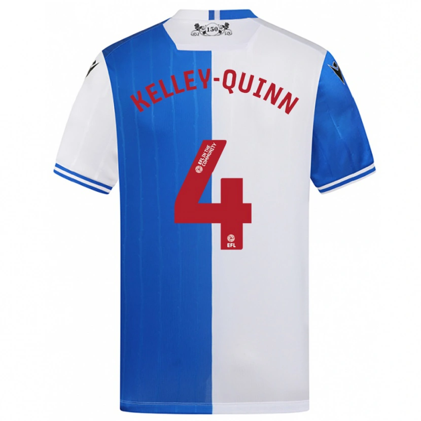 Danxen Mujer Camiseta Leon Kelley-Quinn #4 Azul Blanco 1ª Equipación 2025/26 La Camisa México